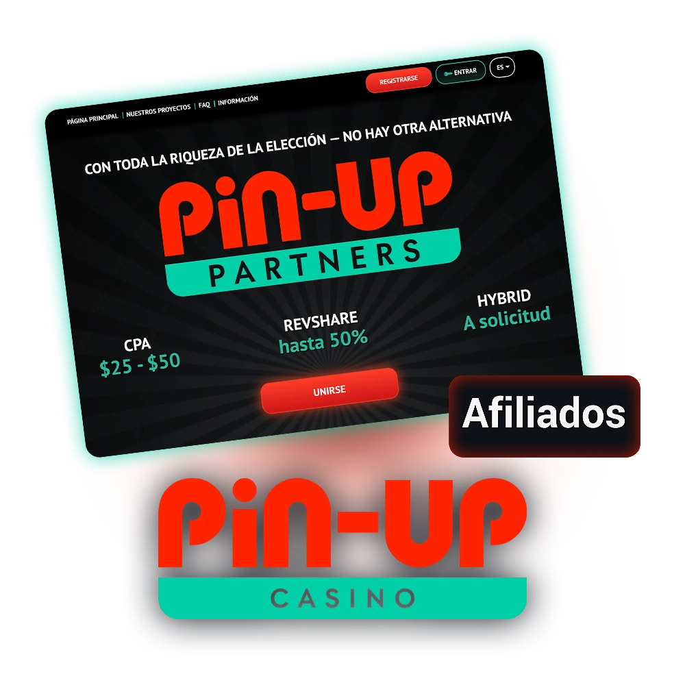 Puede convertirse en socio de Pin-Up hoy mismo.