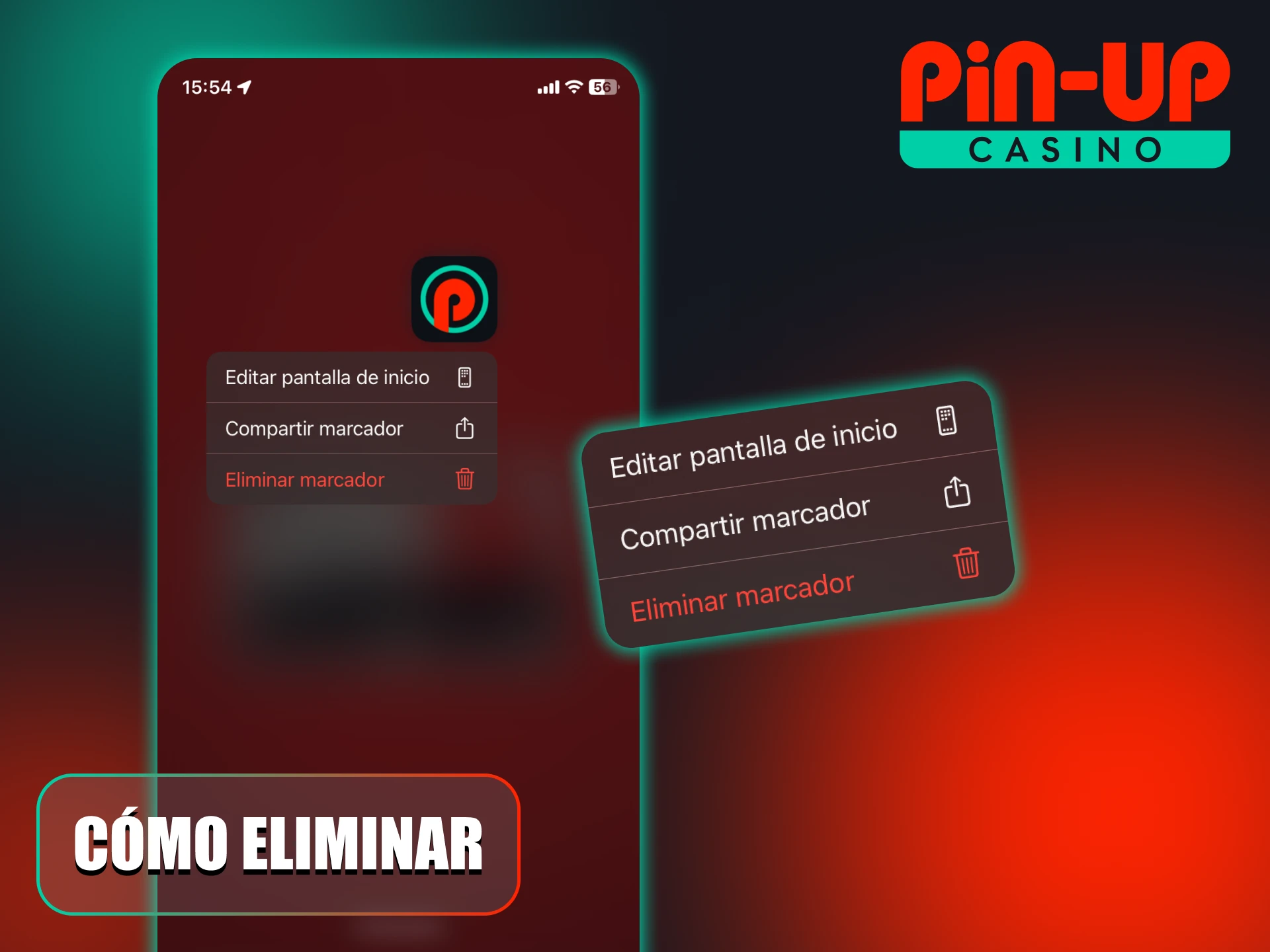 Aprende a eliminar la aplicación Pin-Up de tu dispositivo.