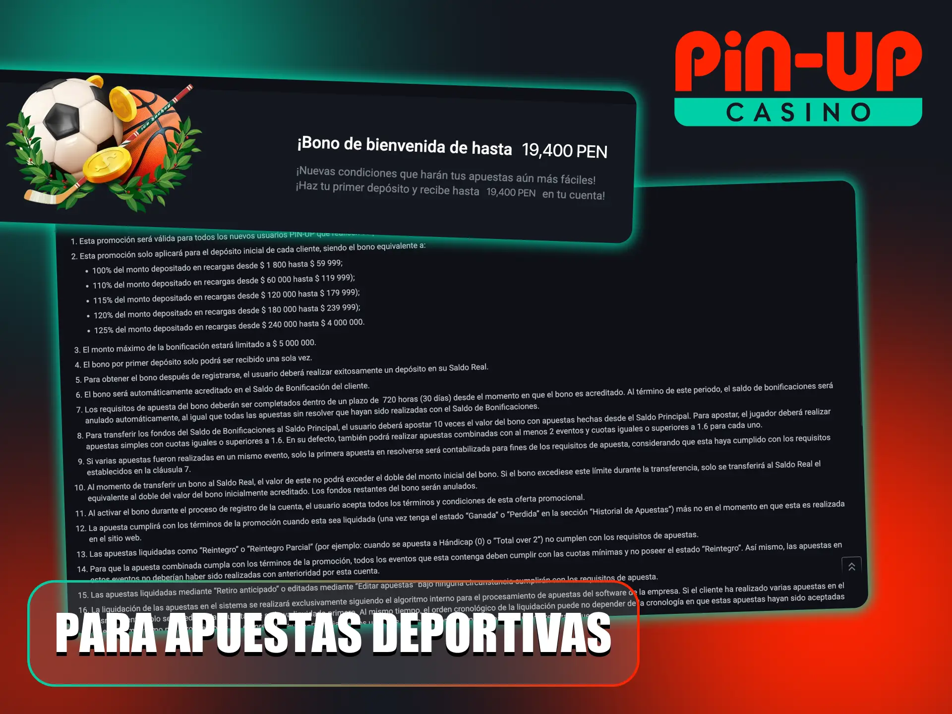 Visita la plataforma Pin-Up y consigue un bono deportivo de bienvenida.
