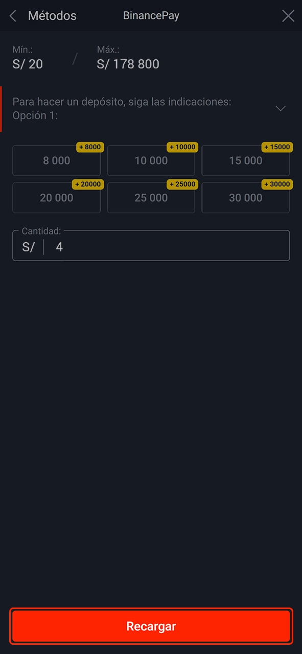 Realice un depósito mínimo para obtener el bono con el código promocional Pin-Up.