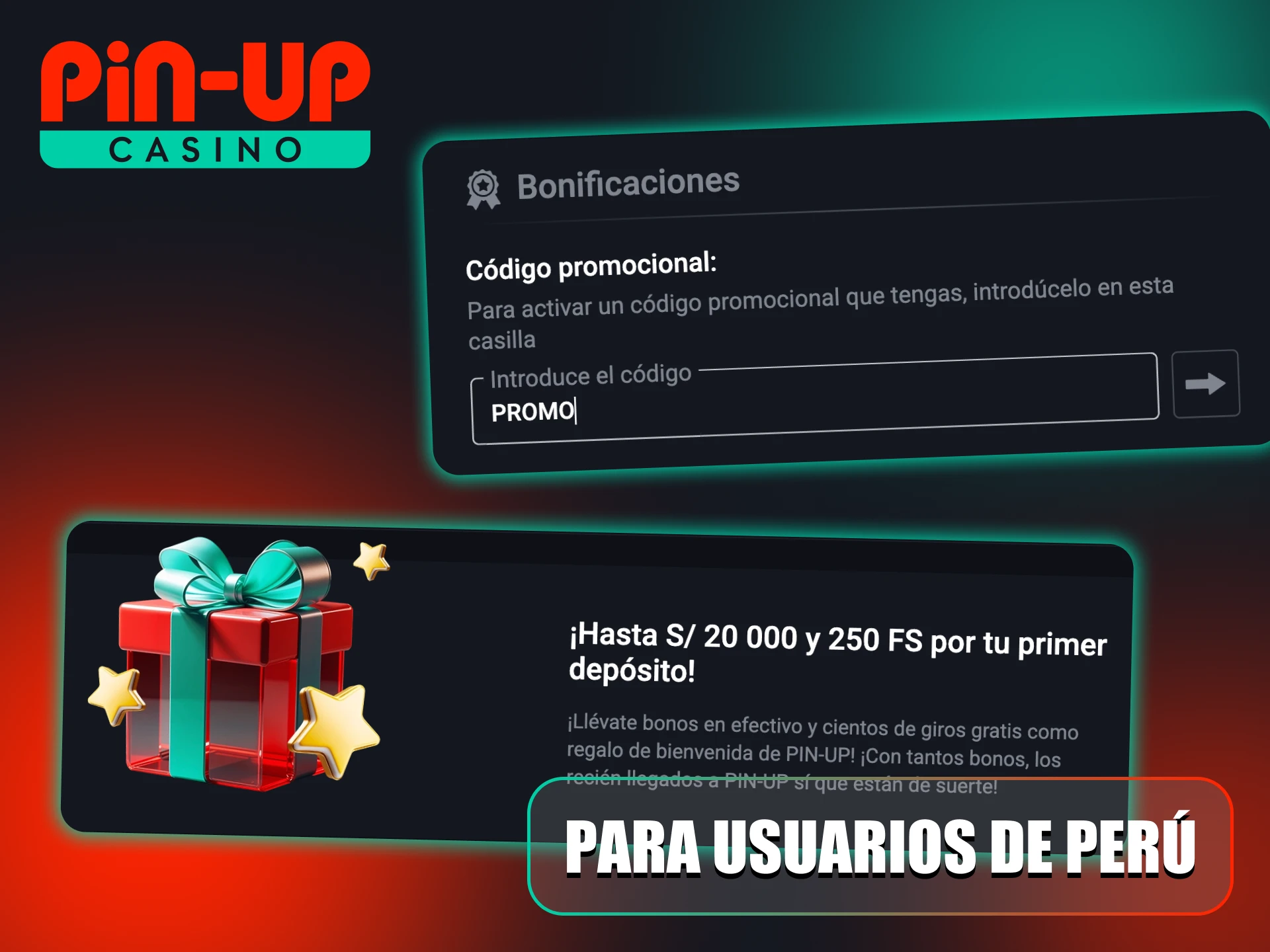 Activa beneficios exclusivos con códigos promocionales en Pin-Up Casino Perú.