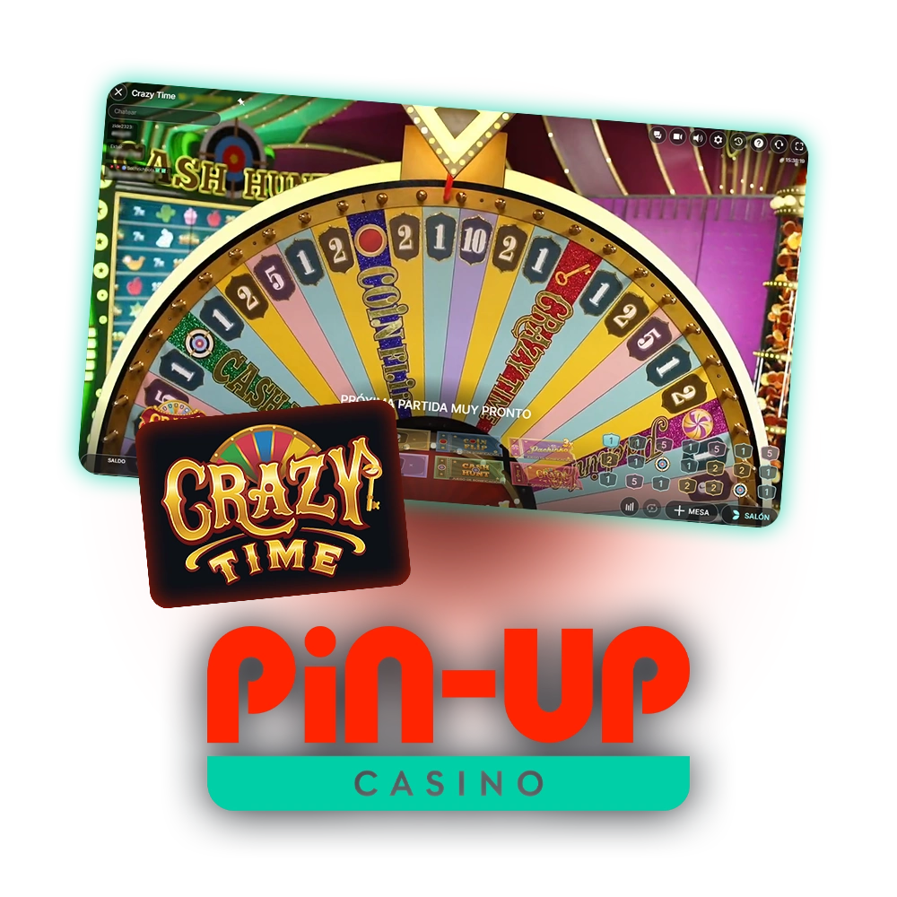 Adéntrate en el mundo del juego Crazy Time junto con Pin-Up.