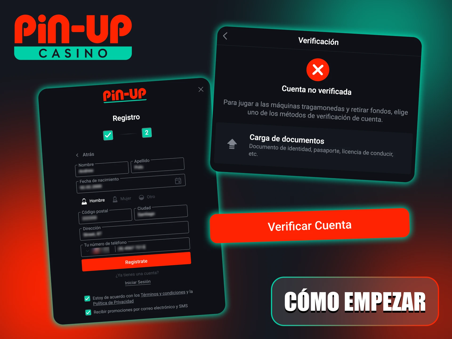 Sigue estos pasos para jugar a Pin-Up Crash.