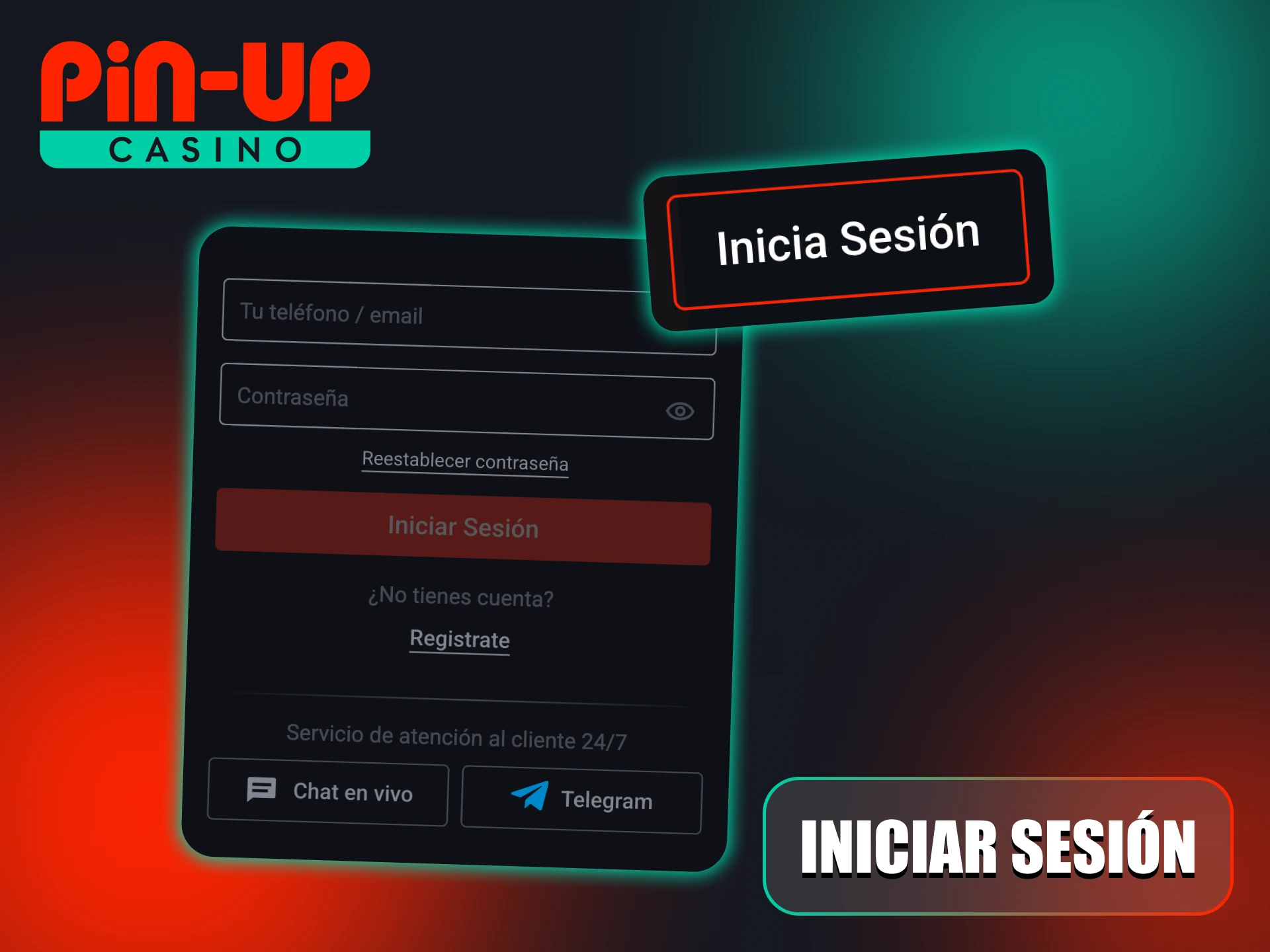 Siga unos pasos para participar en la plataforma Pin-Up.