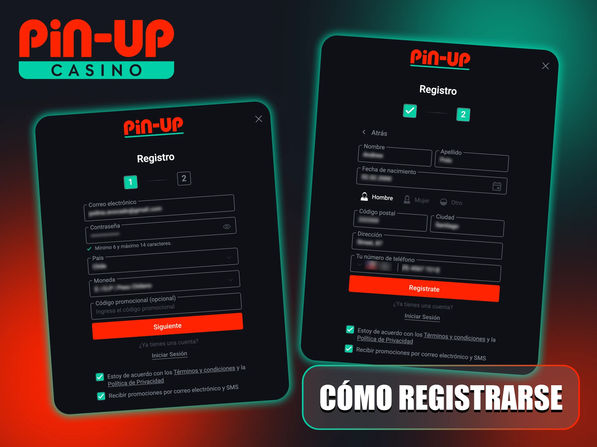 Registrarse en Pin-Up Perú es un proceso sencillo.