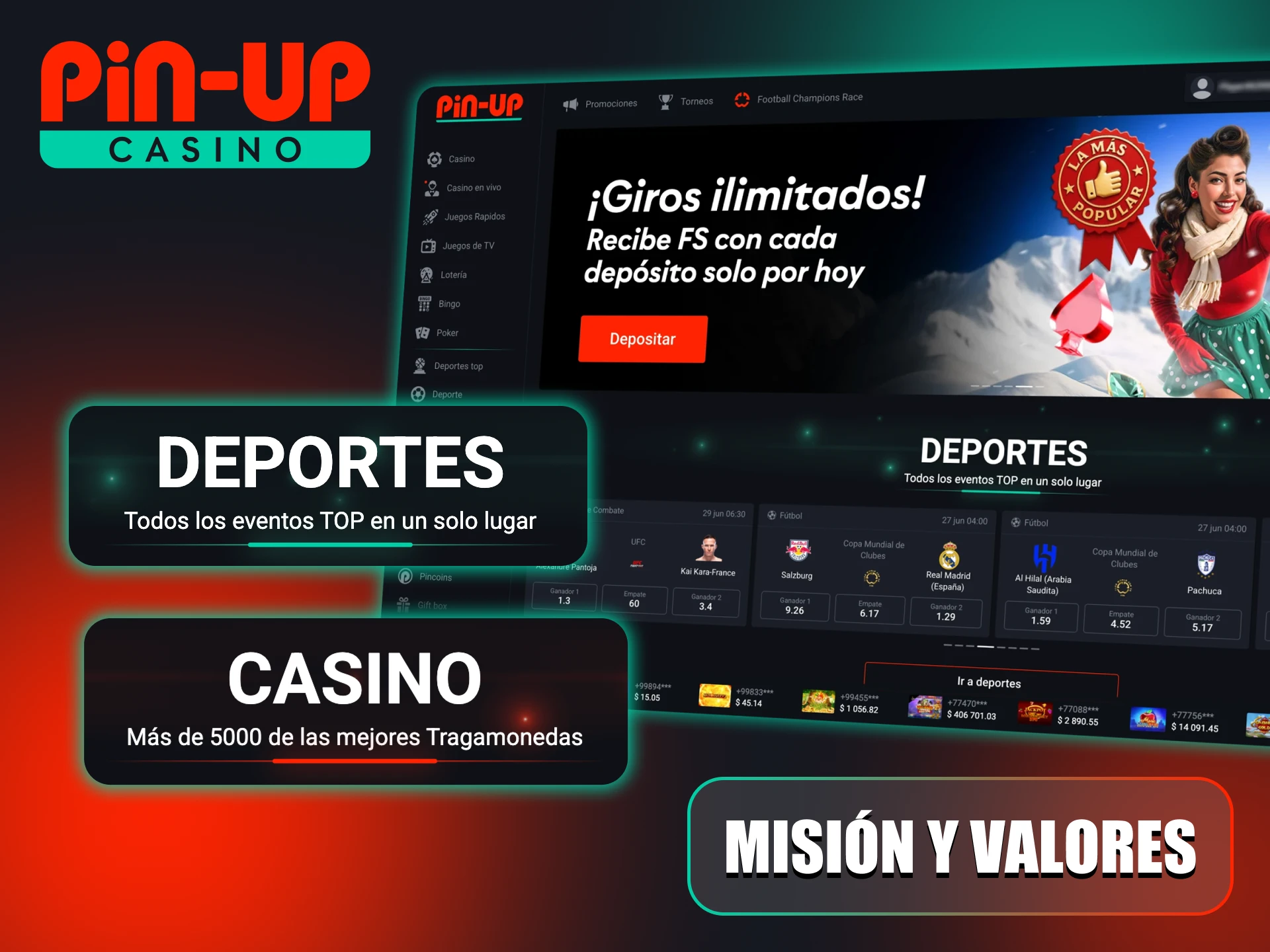Pin-Up ofrece una plataforma segura a sus usuarios.