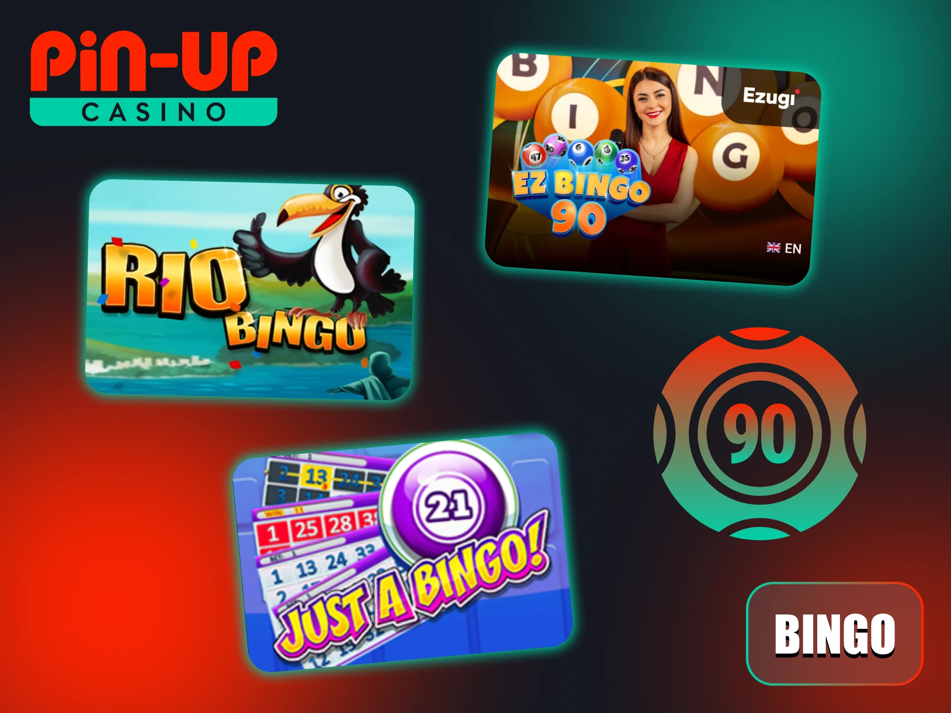 Pin-Up ofrece juegos de bingo con diferentes temas.