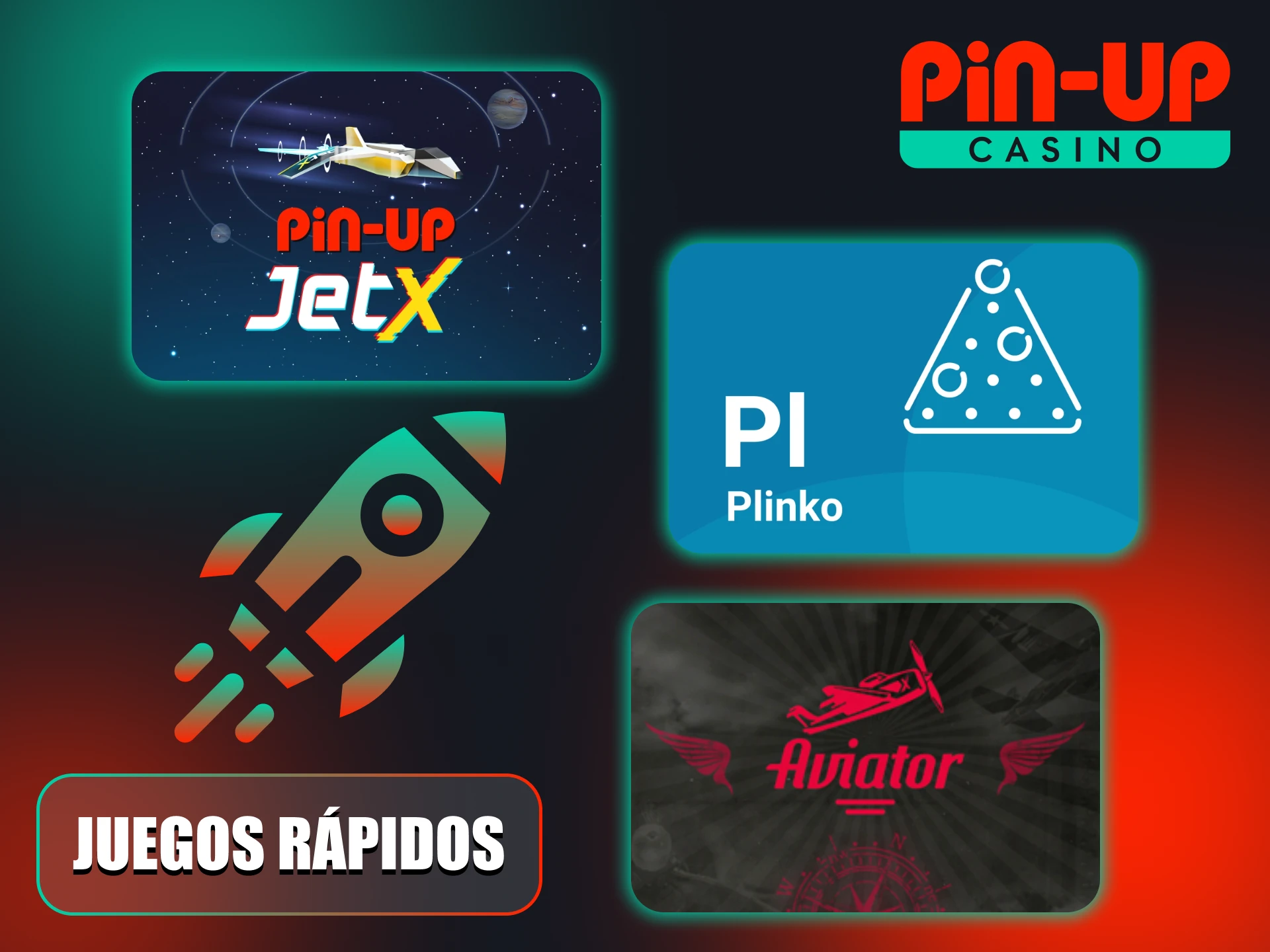 Los juegos de choque Pin-Up ofrecen un potencial ganador inmediato.